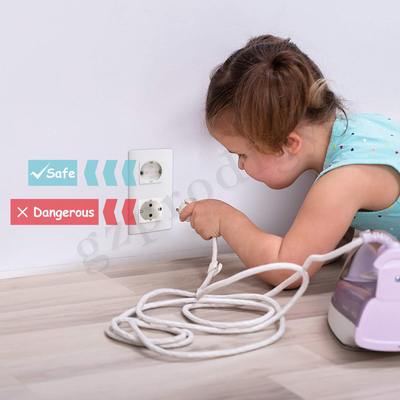 Prodigy Standard UE Obrotowe elektryczne ochronne białe osłony gniazdek chroniące przed dziećmi
