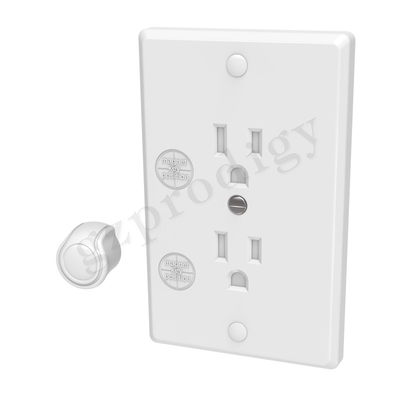 Prodigy REACH Power Outlet Plug Covers Zdejmowane wysokiej jakości Trwałe osłony gniazdek elektrycznych do sypialni