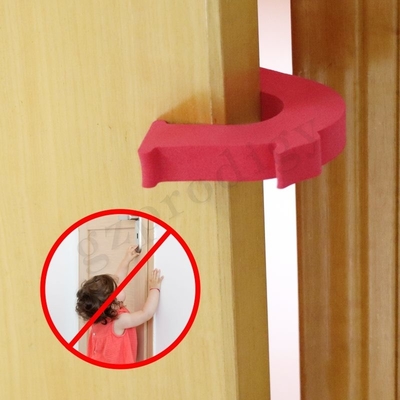 Zabezpieczony przed dziećmi przenośny korek do drzwi z kreskówek, bezwonny korek do drzwi z pianki,