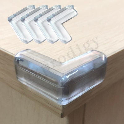 Przezroczyste plastikowe ochraniacze narożników z przezroczystego PVC do montażu na stole