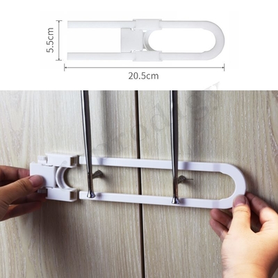 Prodigy w kształcie kształtu U Sliding Baby Safety Lock Regulable Eco Friendly For Cabinet
