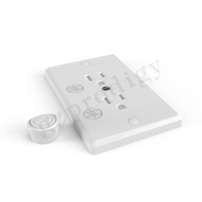 Prodigy REACH Power Outlet Plug Covers Zdejmowane wysokiej jakości Trwałe osłony gniazdek elektrycznych do sypialni