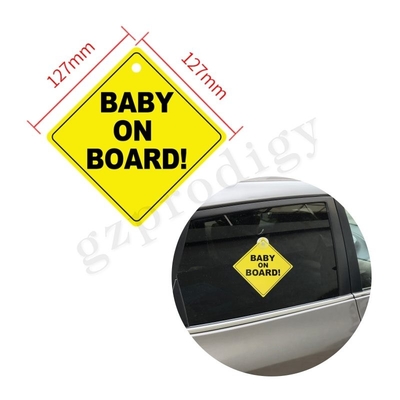 Wodoodporna naklejka Baby On Board Uniwersalna 135x135mm Praktyczna