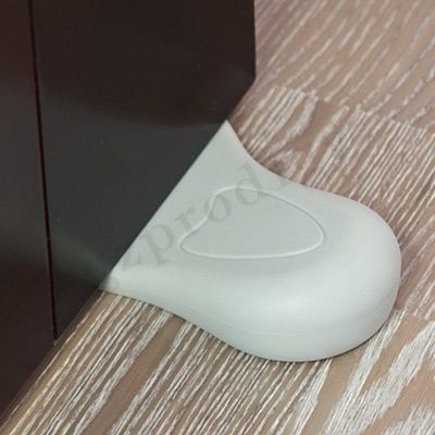 Ochraniacz dla dzieci Miękki jasnoszary klin bezpieczeństwa dla dzieci Plastikowy klin do drzwi