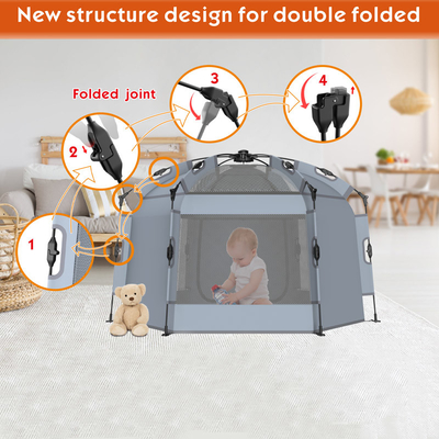 Lekkie podwójne zamki Pop Up Shop Play Tent dla niemowląt i dzieci