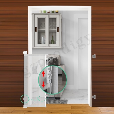 ABS PVC Mesh Wciągalna brama dla niemowląt Bezpieczeństwo brama dla psów