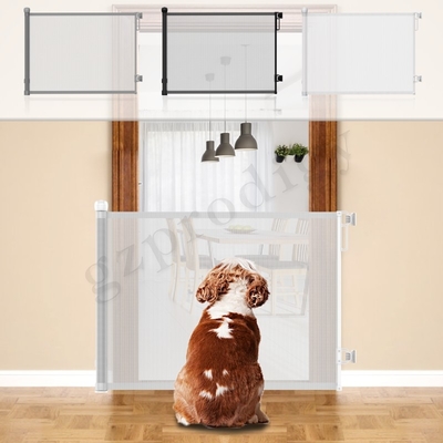 ABS PVC Mesh Wciągalna brama dla niemowląt Bezpieczeństwo brama dla psów